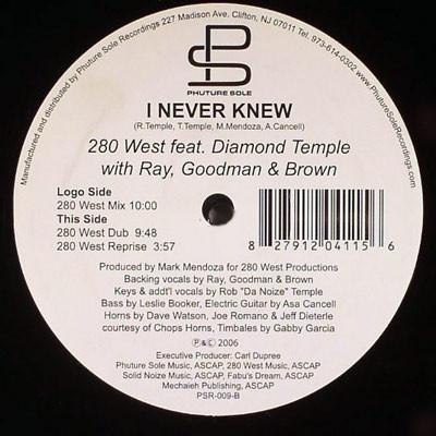 280 West, Diamond Temple, Ray, Goodman & Brown - I Never Knew