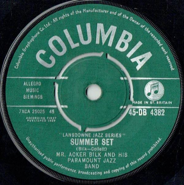 Acker Bilk And His Paramount Jazz Band - Summer Set