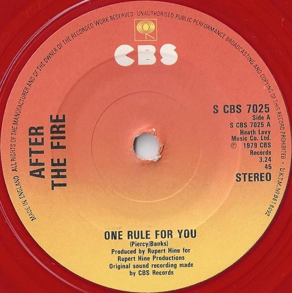 After The Fire - One Rule For You