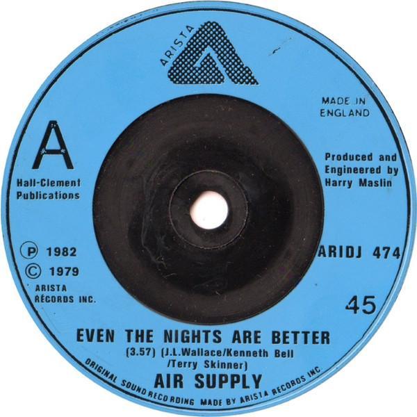 Air Supply - Even The Nights Are Better / One Step Closer