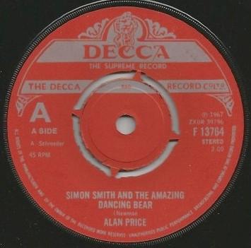 Alan Price - Simon Smith And His Amazing Dancing Bear / I Put A Spell On You