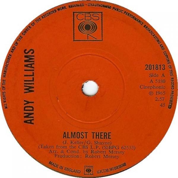 Andy Williams - Almost There