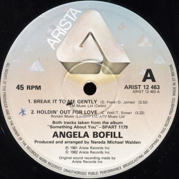Angela Bofill - Break It To Me Gently / Holdin' Out For Love / Tropical Love
