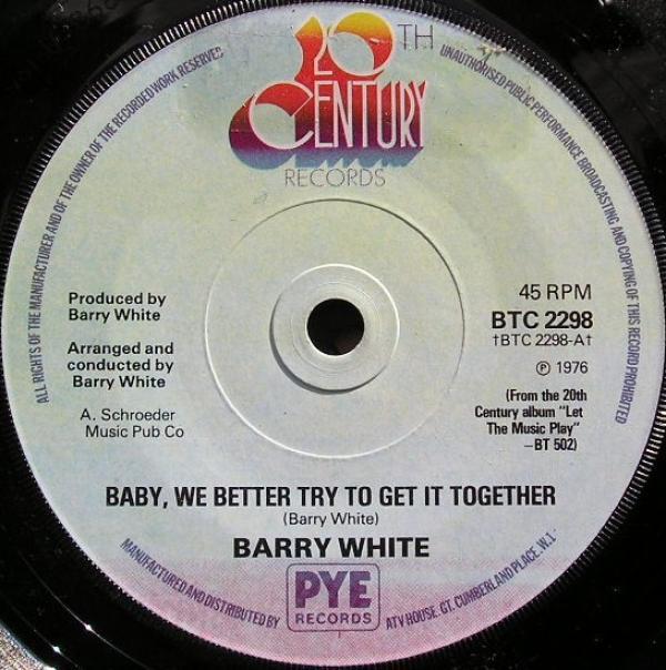 Barry White - Baby, We Better Try To Get It Together