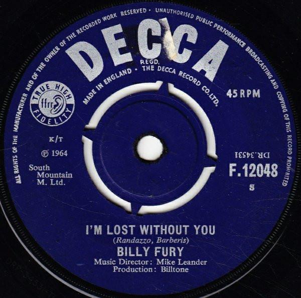 Billy Fury - I'm Lost Without You