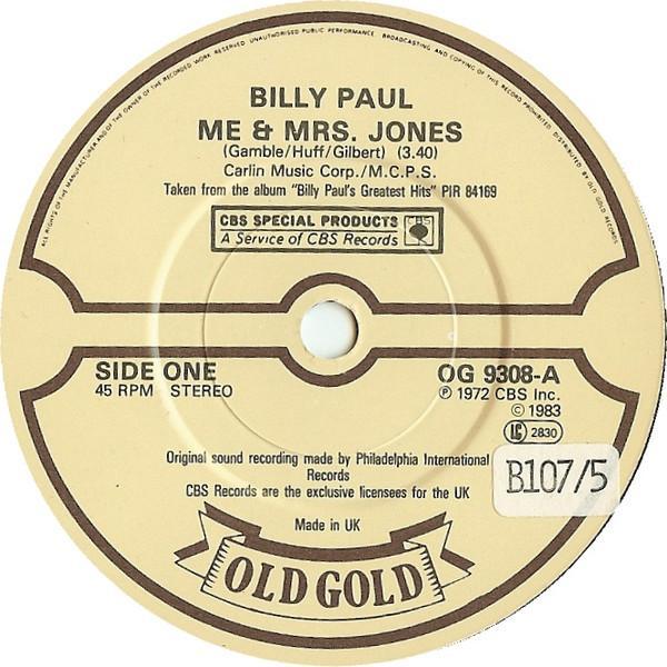Billy Paul - Me & Mrs Jones