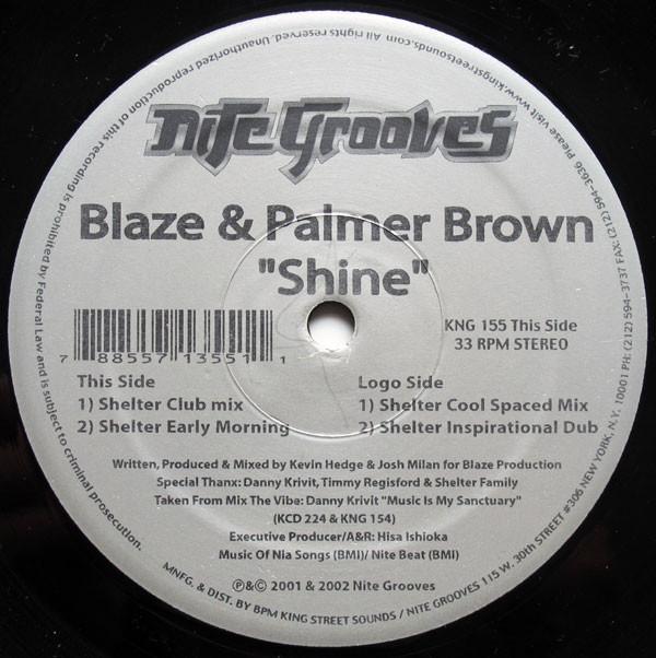 Blaze, Palmer Brown - Shine