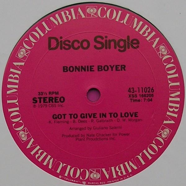 Bonnie Boyer - Got To Give In To Love / Never, Never