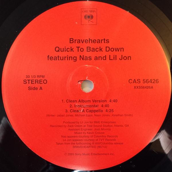 Bravehearts - Quick To Back Down