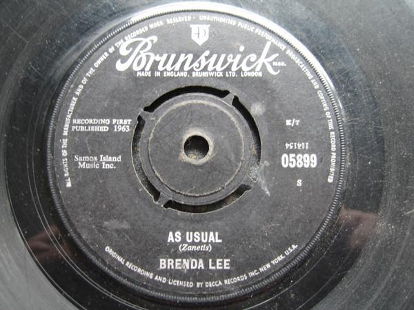 Brenda Lee - As Usual / Lonely Lonely Lonely Me