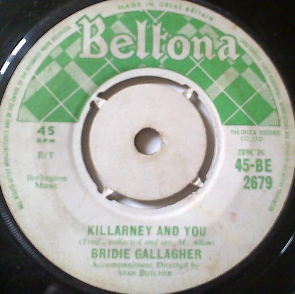 Bridie Gallagher - Killarney And You/The Boys From County Armagh