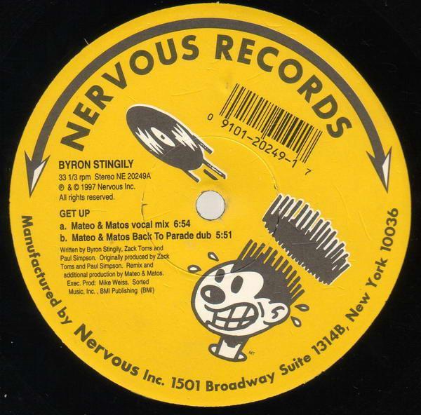 Byron Stingily - Get Up (The New York Underground Remixes By Mateo & Matos And Jason Jinx)