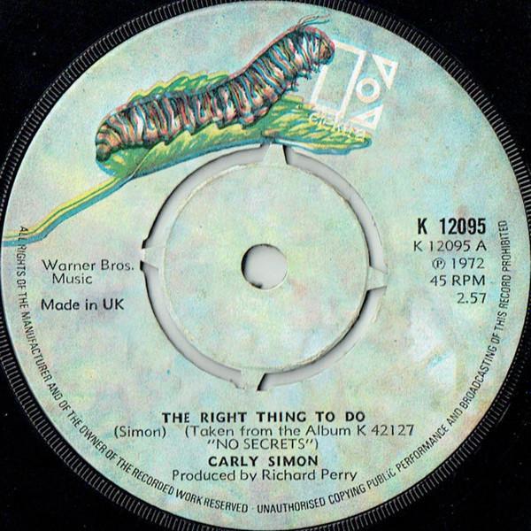 Carly Simon - The Right Thing To Do