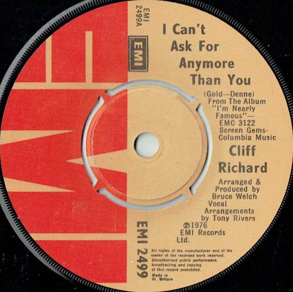 Cliff Richard - I Can't Ask For Anymore Than You