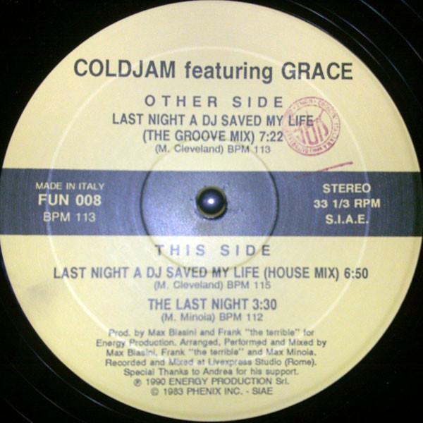 ColdJam, Grace (4) - Last Night A DJ Saved My Life