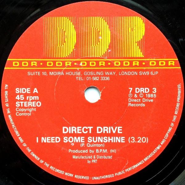 Direct Drive (3) - I Need Some Sunshine