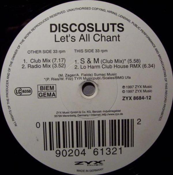 Discosluts - Let's All Chant