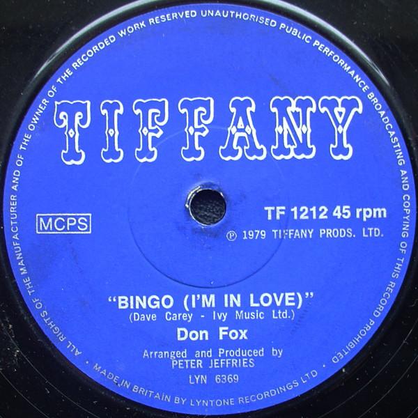 Don Fox - Bingo (I'm In Love) / This Bingo Game