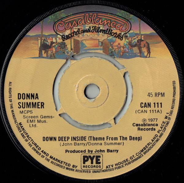 Donna Summer, John Barry - Down Deep Inside (Theme From The Deep) / Theme From The Deep (Instrumental)