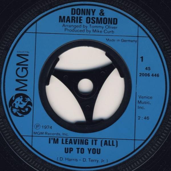 Donny & Marie Osmond - I'm Leaving It (All) Up To You