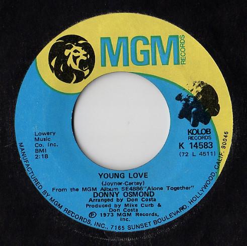 Donny Osmond - Young Love / A Million To One