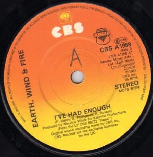 Earth, Wind & Fire - I've Had Enough