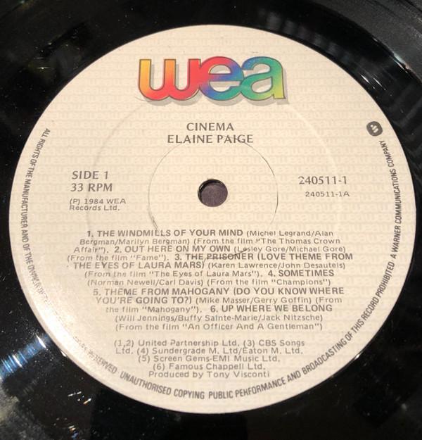 Elaine Paige - Cinema