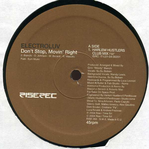 Electroluv - Don't Stop, Movin' Right