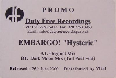Embargo! - Hysterie