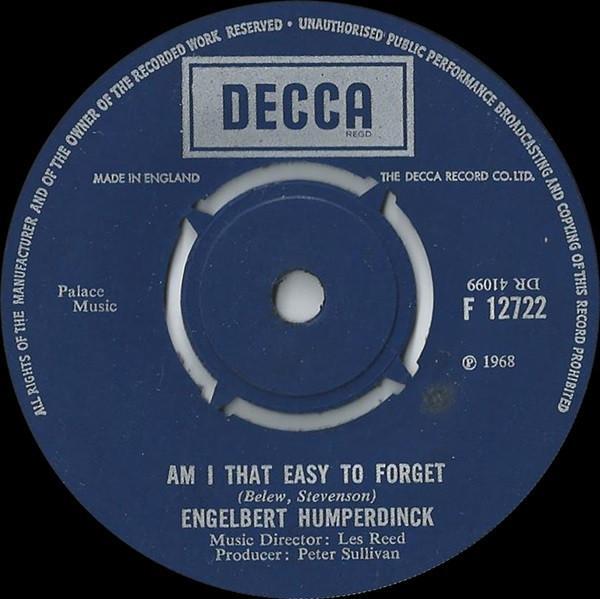 Engelbert Humperdinck - Am I That Easy To Forget