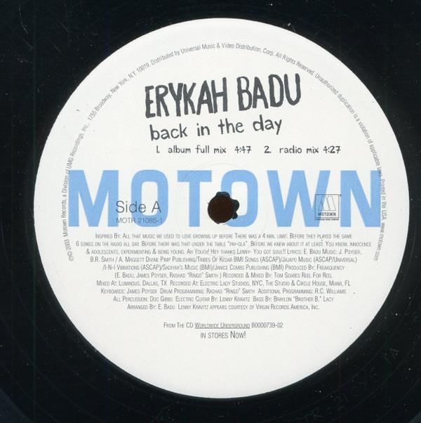 Erykah Badu - Back In The Day