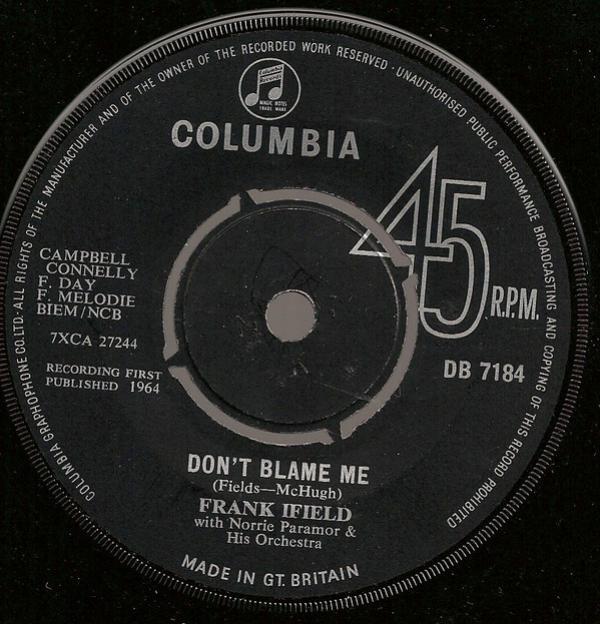Frank Ifield - Don't Blame Me