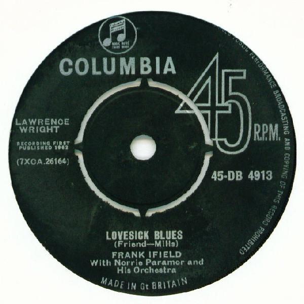 Frank Ifield, Norrie Paramor And His Orchestra - Lovesick Blues