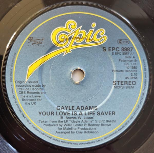 Gayle Adams - Your Love Is A Life Saver