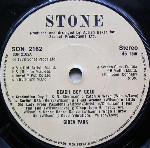 Gidea Park - Beach Boy Gold