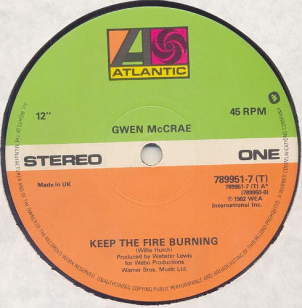 Gwen McCrae - Keep The Fire Burning / Funky Sensation