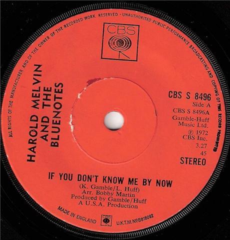 Harold Melvin And The Blue Notes - If You Don't Know Me By Now
