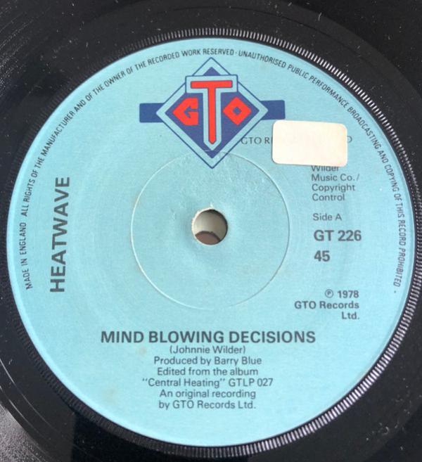 Heatwave - Mind Blowing Decisions