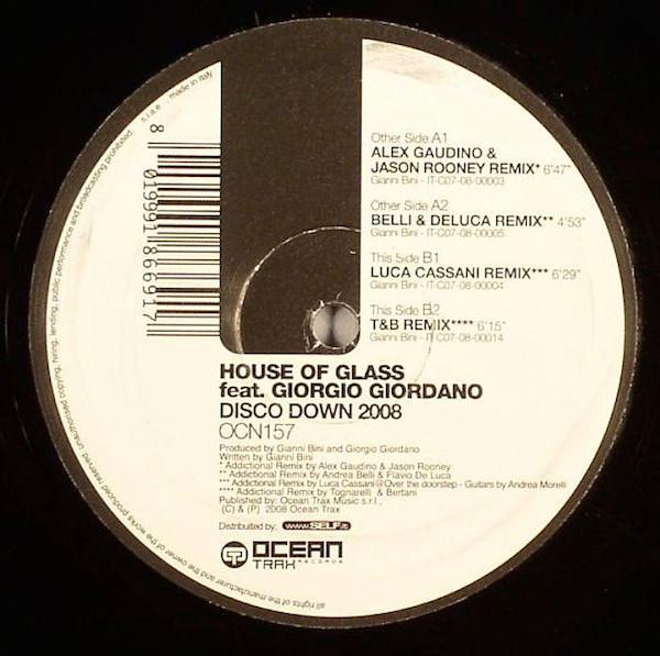 House Of Glass, Giorgio Giordano - Disco Down 2008