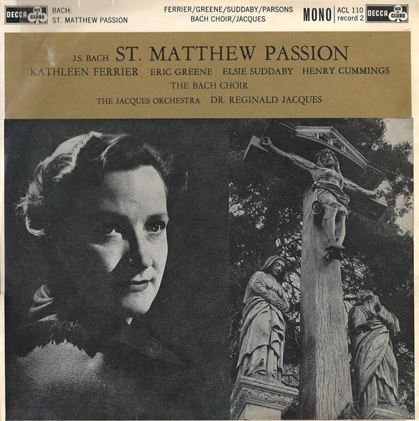 Johann Sebastian Bach, The Jacques Orchestra, Reginald Jacques - St. Matthew Passion - Record 2