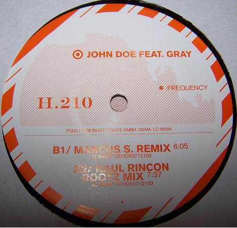John Doe (16), Gray (3) - Frequency
