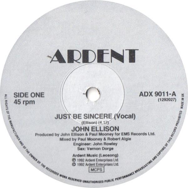John Ellison - Just Be Sincere