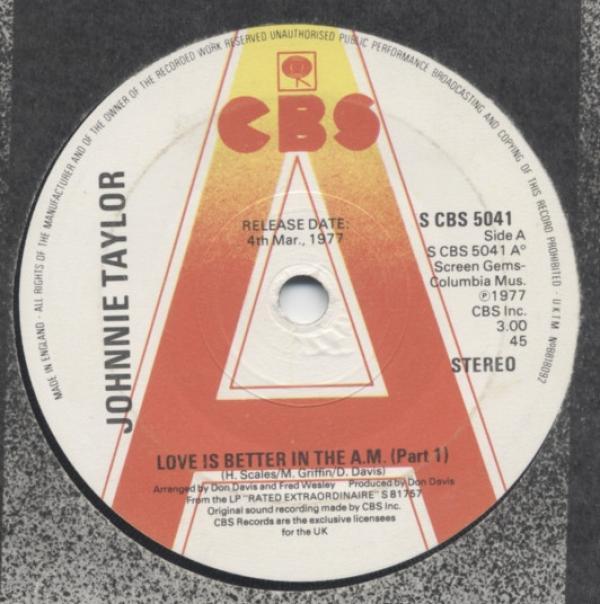 Johnnie Taylor - Love Is Better In The A.M.