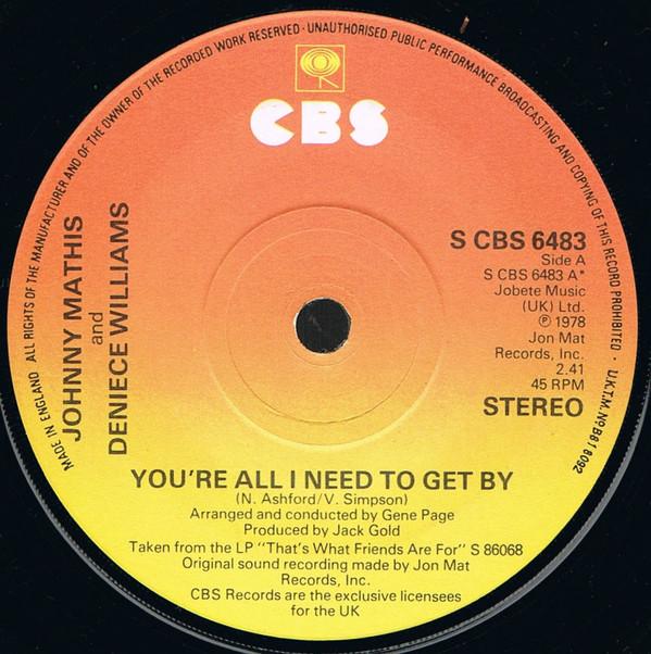 Johnny Mathis, Deniece Williams - You're All I Need To Get By