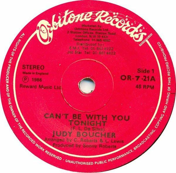 Judy Boucher - Can't Be With You Tonight