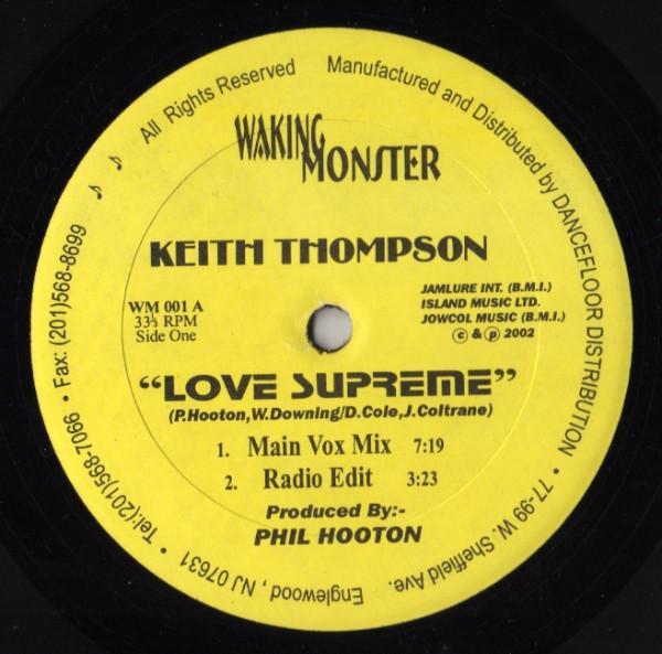 Keith Thompson - Love Supreme / You Give Me Love