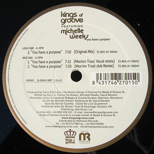 Kings Of Groove, Michelle Weeks - You Have A Purpose