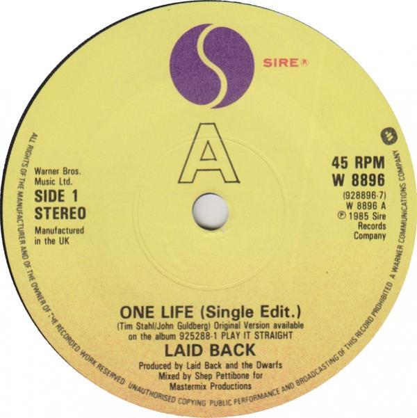 Laid Back - One Life / It's The Way You Do It
