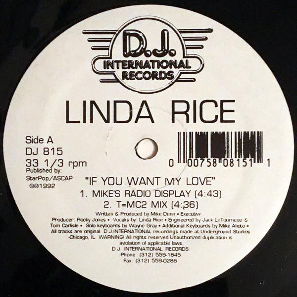 Linda Rice - If You Want My Love