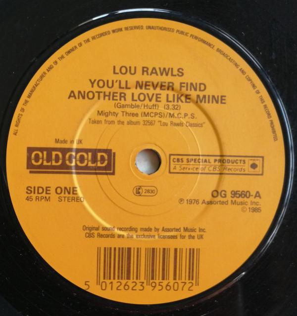 Lou Rawls - You'll Never Find Another Love Like Mine